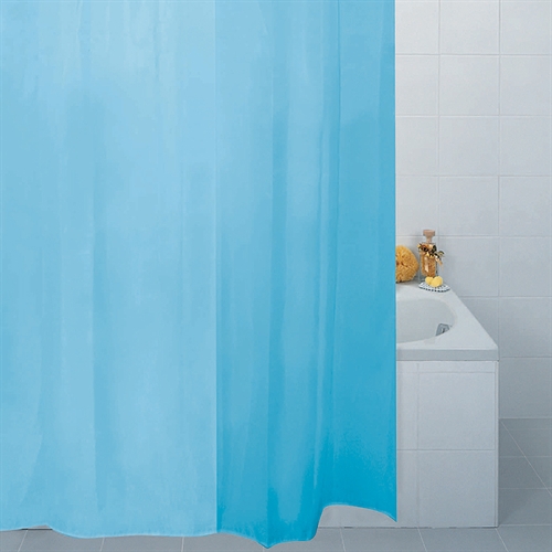 Aqua Fabric Blue Shower Curtain